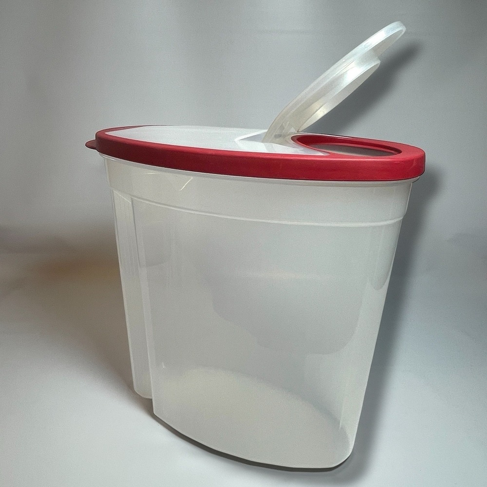 Rubbermaid 24 Cup 5.6L Cereal Keeper Dry Food Storage Container Red Lid USA